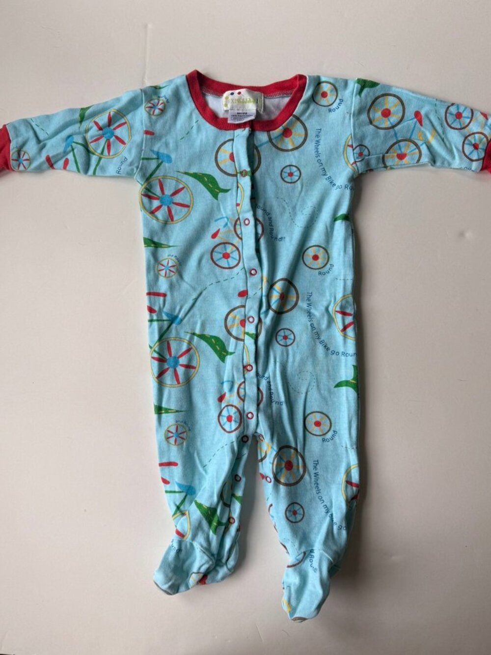 New Jammies Bicycle Footsie Onesie Pajama